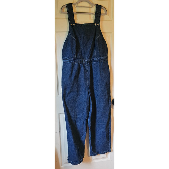 ASOS Pants - Asos Women Denim Overalls 100% Cotton Pockets Straight Leg US Sz 14